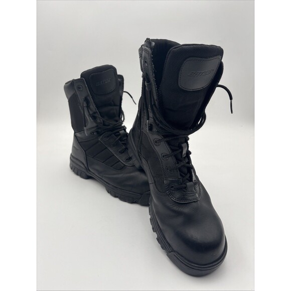 MENS BATES 8" TACTICAL SPORT ZIP COMPOSITE TOE BOOTS E02263 BLACK Sz 13 - Picture 3 of 8